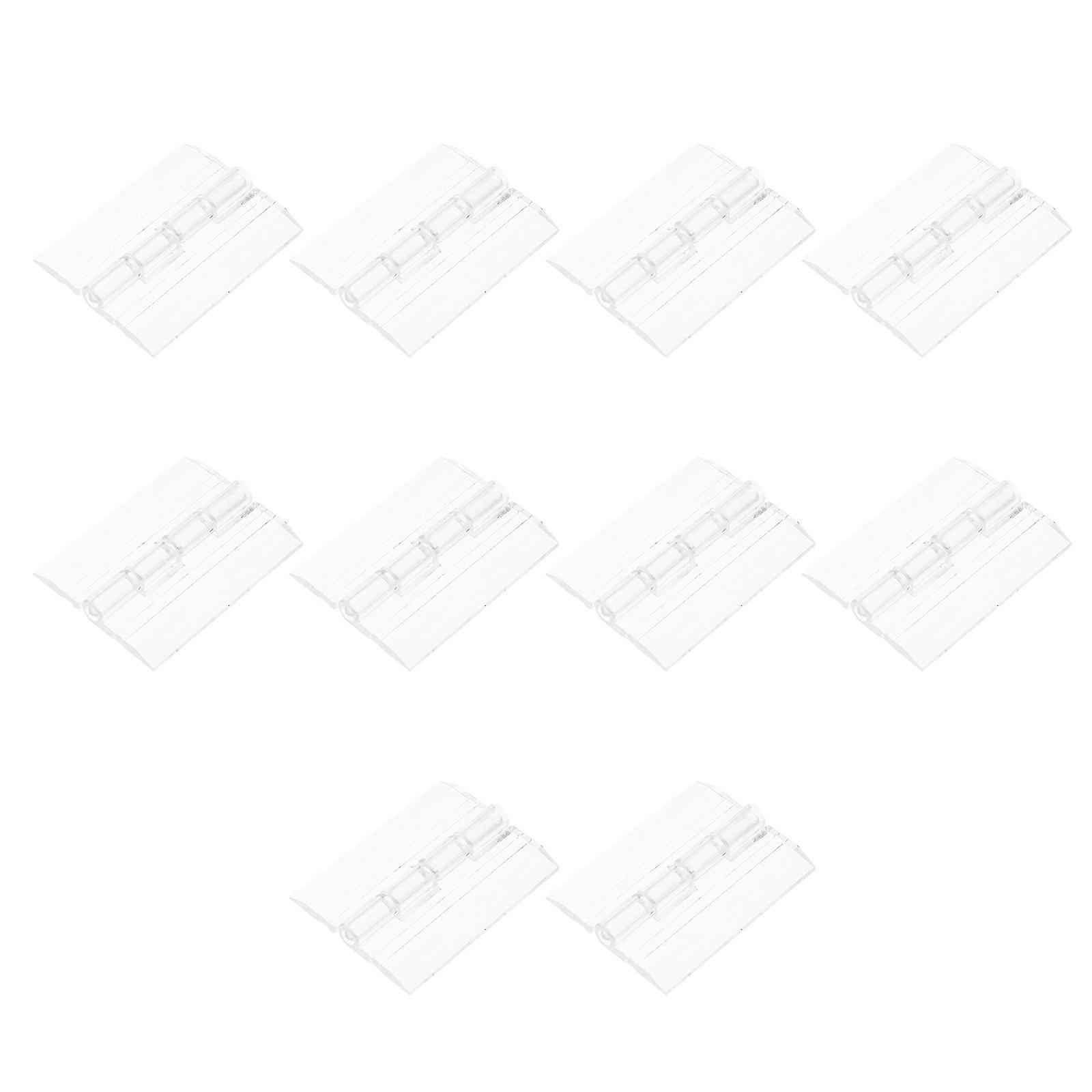Transparent Acrylic Hinges for Boxes 10Pcs Folding Durable Clear Hinges