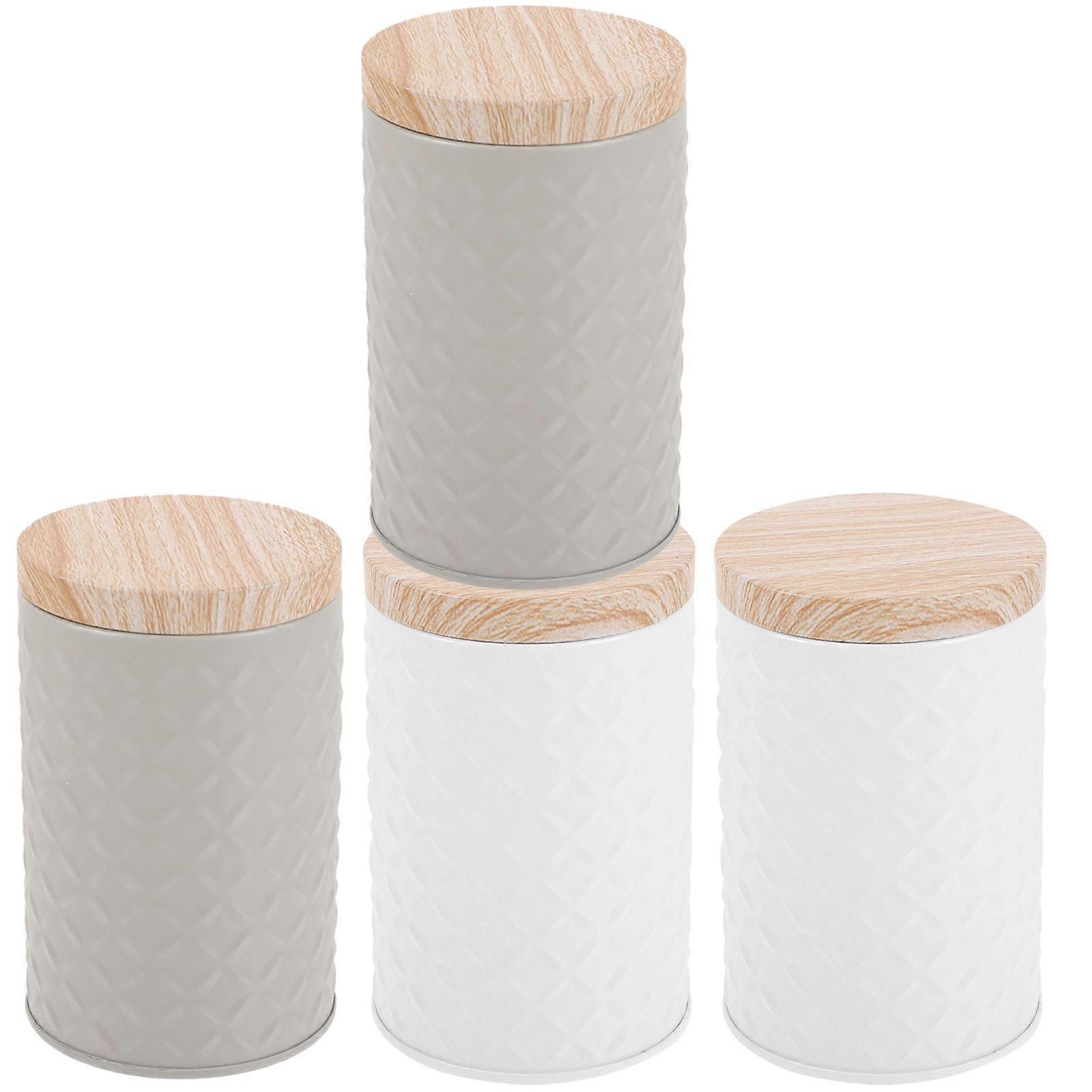 Iron Cookie Boxes for Storage Use 4Pcs Bakery Packing Containers