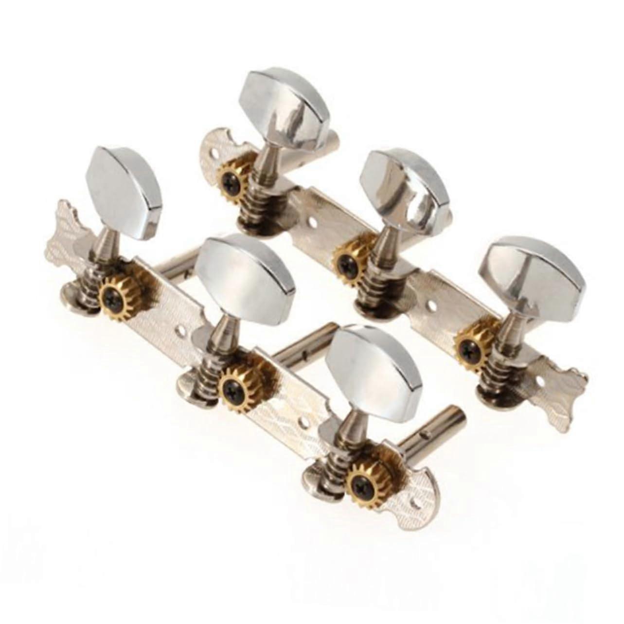 Classical Guitar Tuners Set 2pcs, Metal Locking Tuners for Nylon String Guitar, Precise Gear Tuning