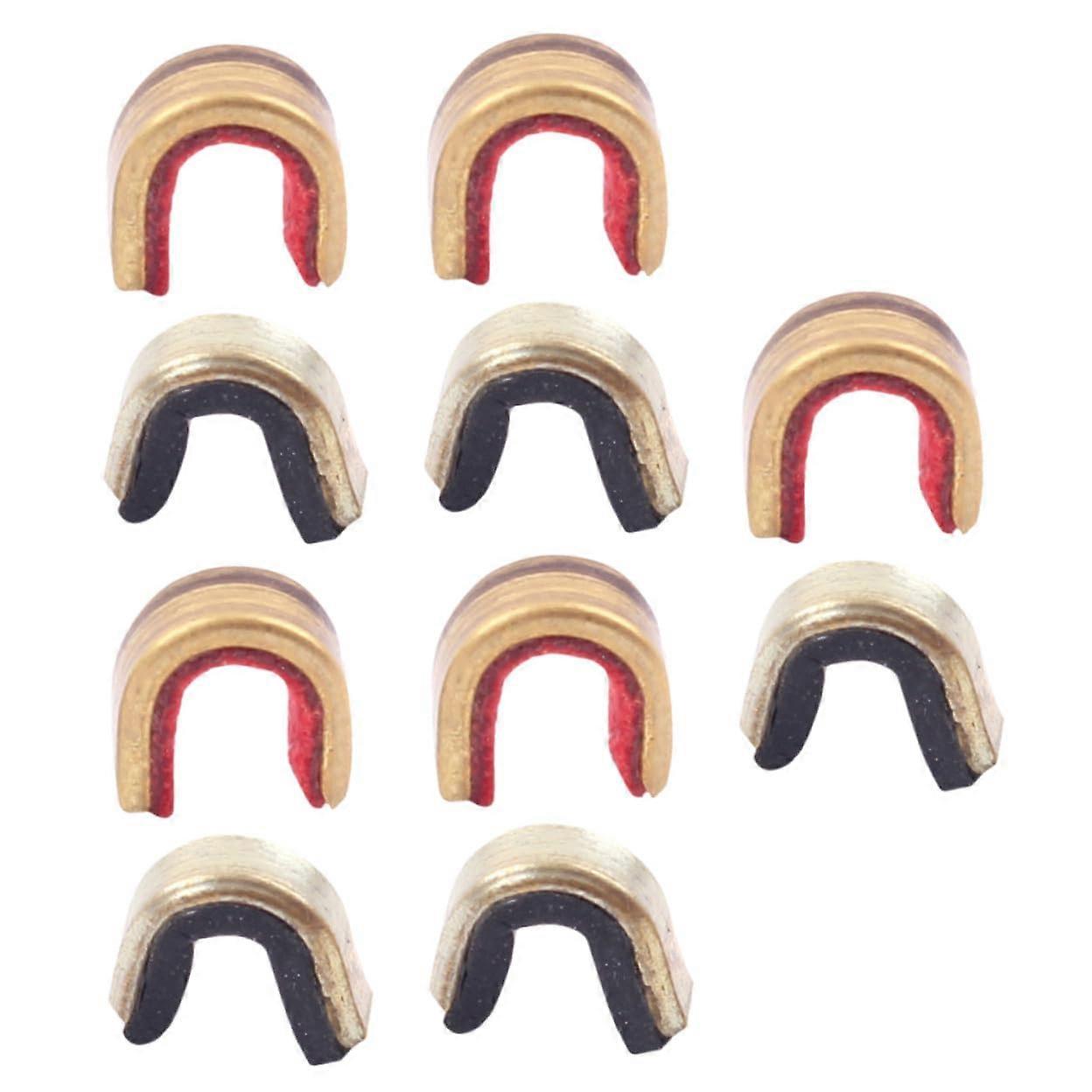 10pcs Adjustable Archery Bowstring Nocking Points Copper Alloy Buckles for Compound and Recurve Bows