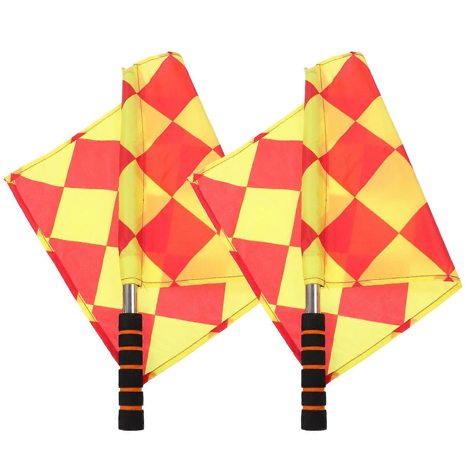 Signal Flags Flags for Football Referee 2Pcs Assorted