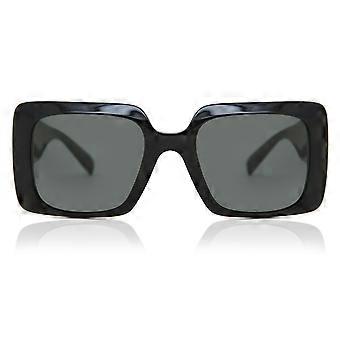 Versace VE4405 GB1/87 Vollrand-Sonnenbrille für Damen, quadratisch, schwarz, UV3-Schutz, Original