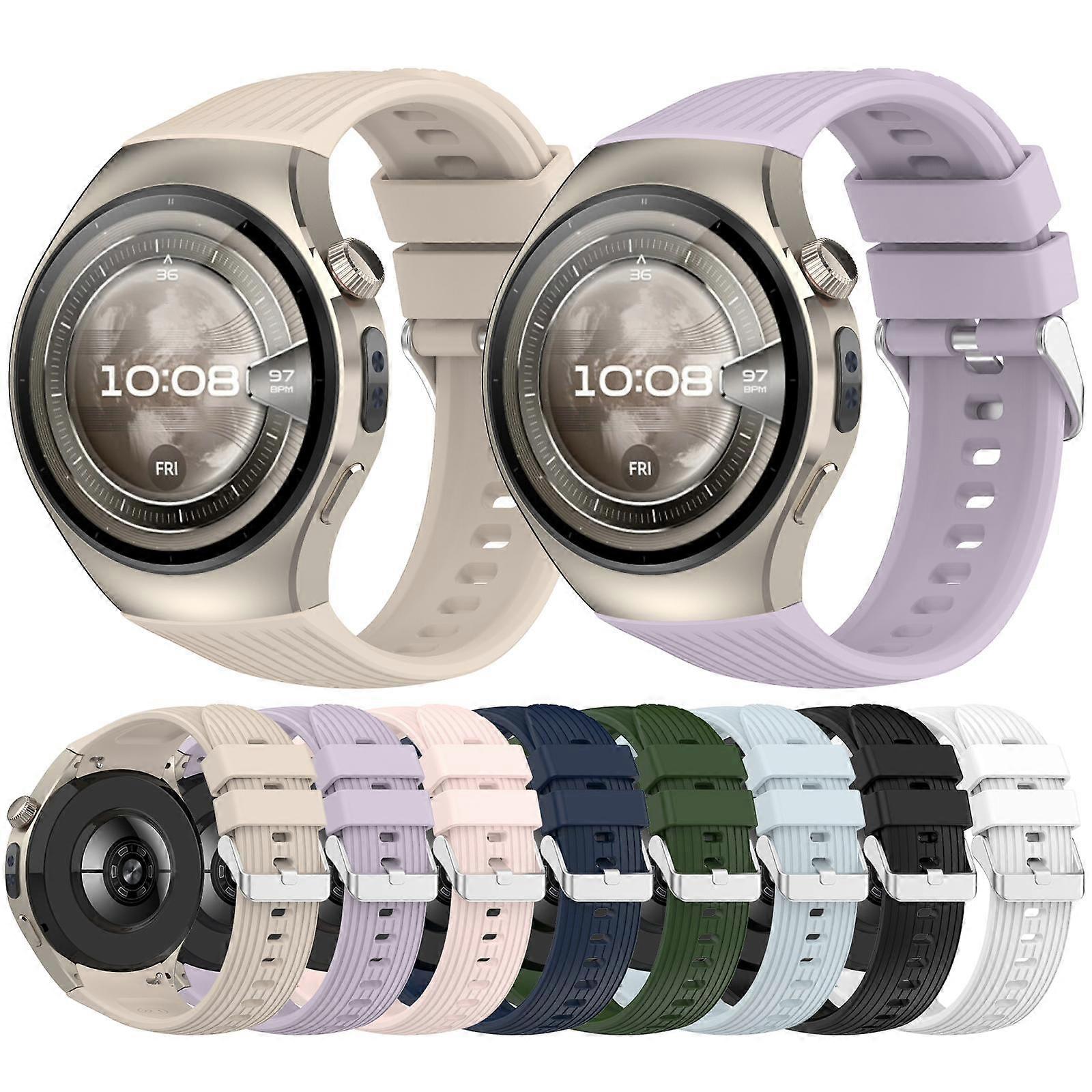 Vertical Solid Color Silicone Watch Band
