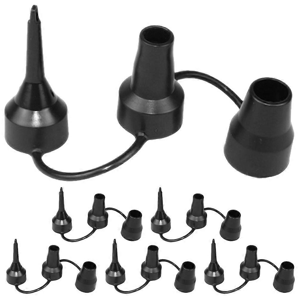 Air Pump Attachment Plastic Nozzles for Inflatable Bed 6Pcs Set