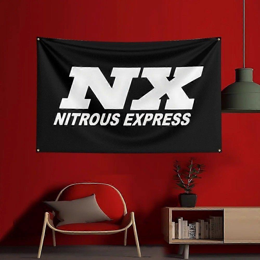 Nitrous Express NX bilracingflaggbanner VQ0455