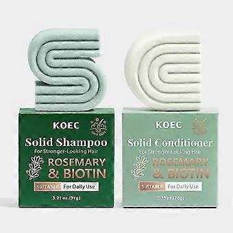 Shampoo & Conditioner Set for Hair Growth - Solid Shampoo & Conditioner Bar Set for Strengthening Hair - Rice Water Shampoo Bar & Conditioner-lxb