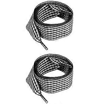 Colorful Checkered Polyester Shoelaces Easy Replacement Sneakers Shoe Laces For Sneakers And Daily Athletic Shoe  Orange SQ3