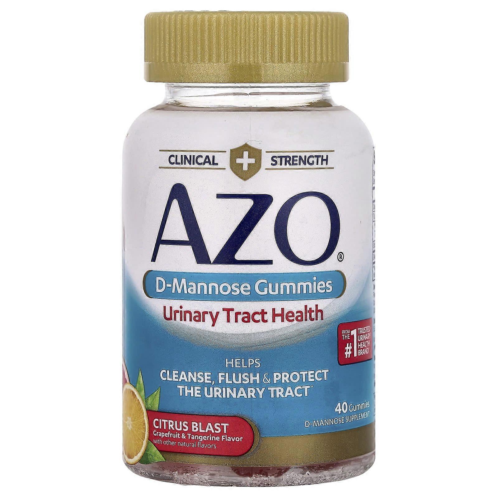 AZO, D-Mannose Gummies, Citrus Blast, 40 Gummies
