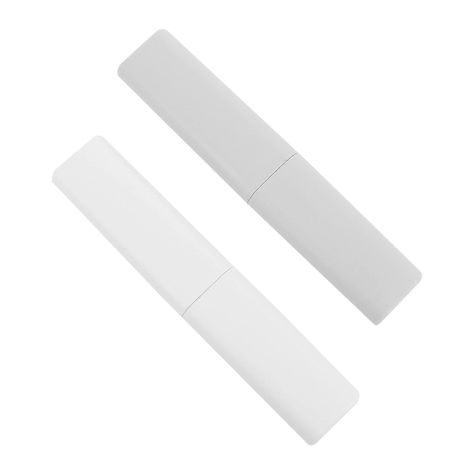 Travel Toothbrush Case Plastic Toothbrush Container for Storage 2Pcs Set