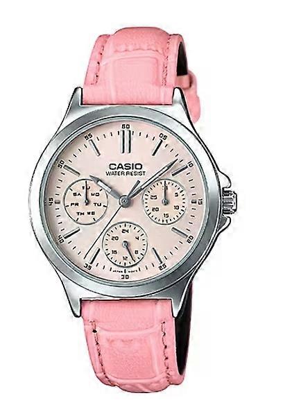 CASIO COLLECTION LADY MULTIFUNCTION, LEATHER - PINK