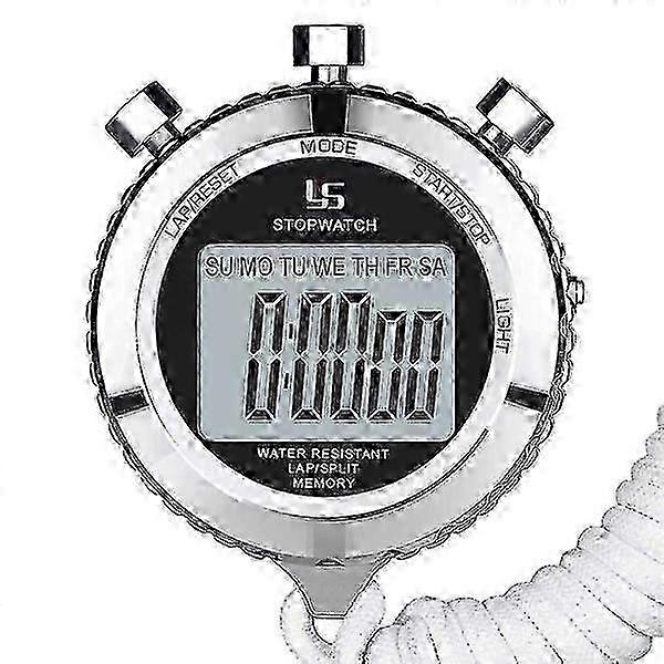 Digital Metal Stopwatch Clock with Daily Timer