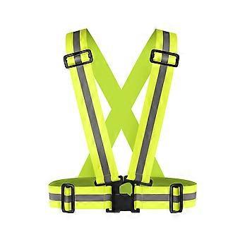 360° zichtbaar reflecterend veiligheidsvest, verstelbaar voor mannen en vrouwen, geschikt voor hardlopen, joggen, fietsen en motorrijden.