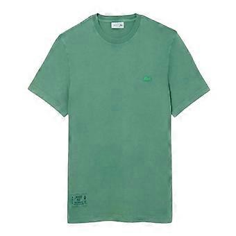 Lacoste Mens Logo Crew Neck Regular T-Shirt