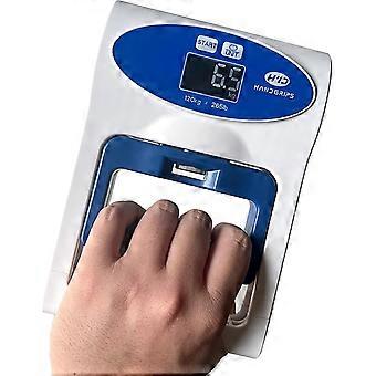 Dinamômetro de Força de Preensão Profissional - Testador e Treinador Digital de Força de Preensão Manual, Sensor de Alta Precisão de 120 kg (265 lbs), Ideal para Uso Doméstico e Academia (Branco)