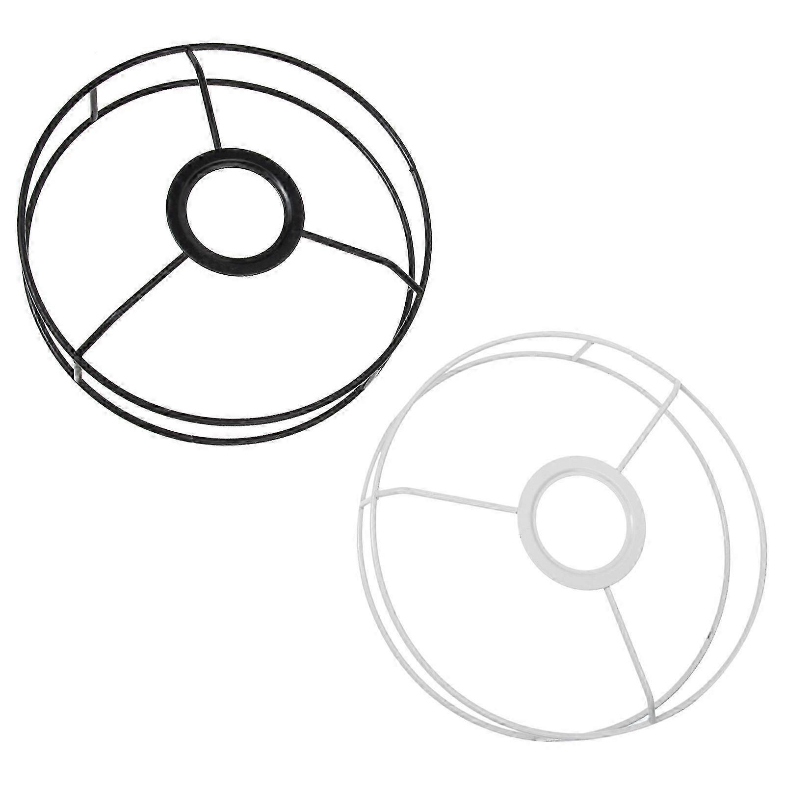 Metal Round Ceiling Lamp Frames DIY Pendant Light Frames for 2Pcs Use