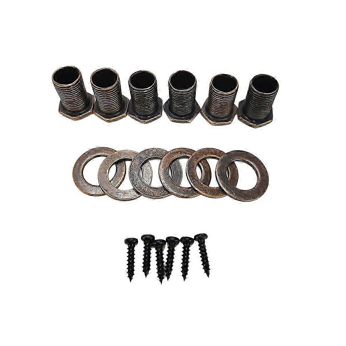 6 Pcs Guitar Tuners Guitar Tuning Pegs Tuners Machine Knobs Square Handle Guitar Button