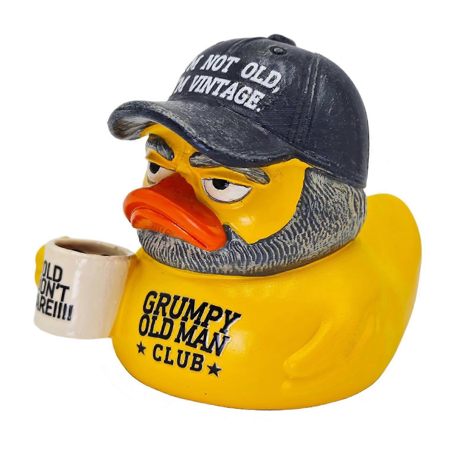 Grumpy Duck Statue for Man Cave and Office Decoration Projects