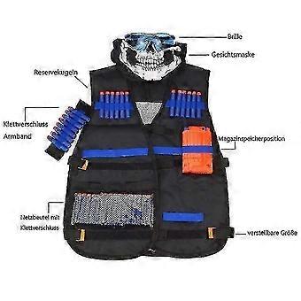 Dhrs Kids Tactical Vest Elite Set mit 60 Darts und Nerf-Brille