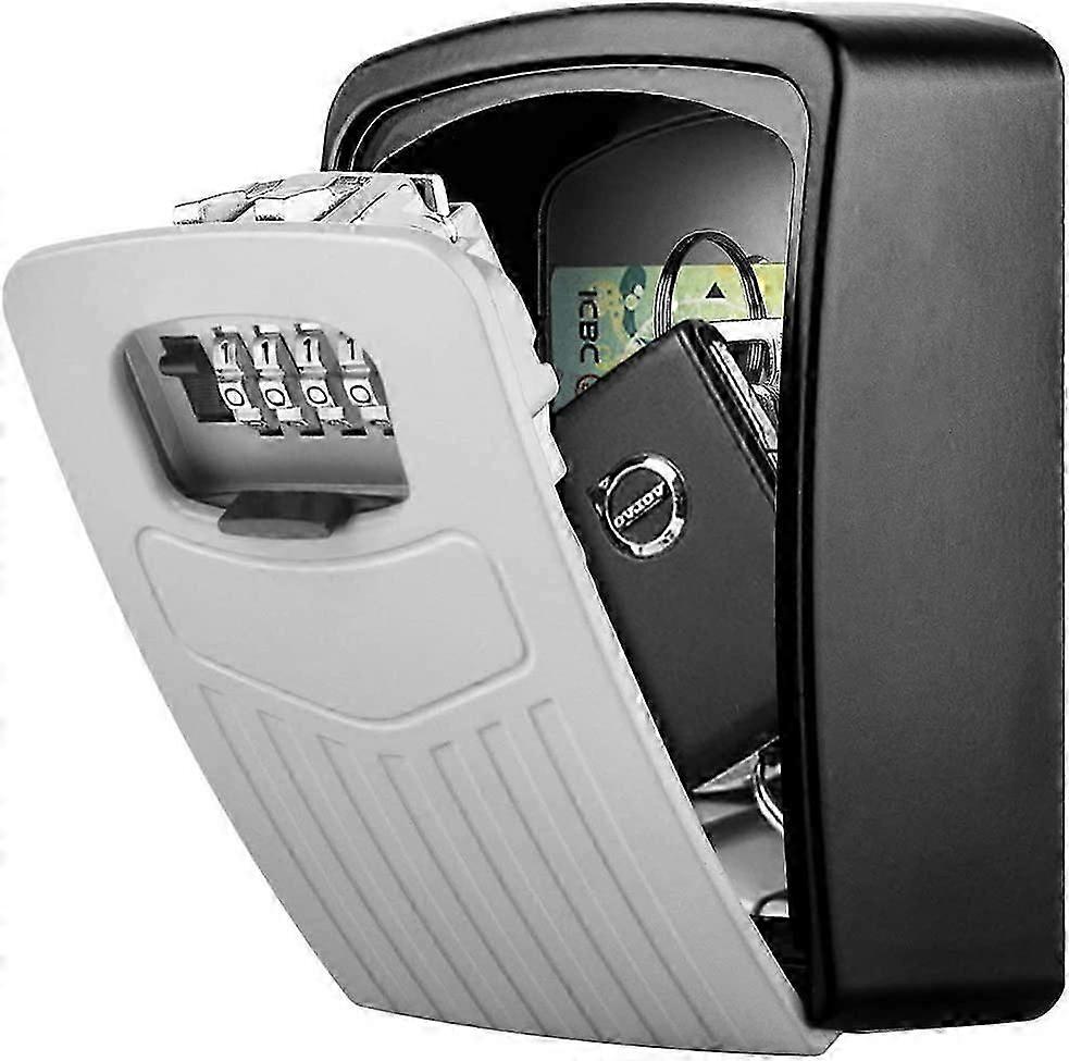 Secure Key Box,with 4 Digit Numeric Code(Grey)-fghj