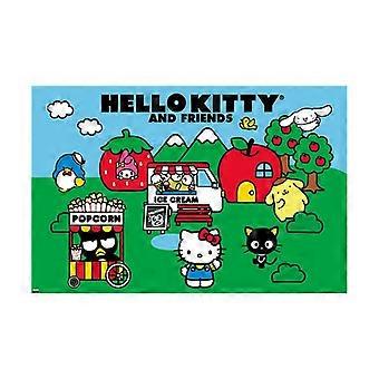 HELLO KITTY AND FRIENDS - FIELD Jigsaw Puzzle FSX-496