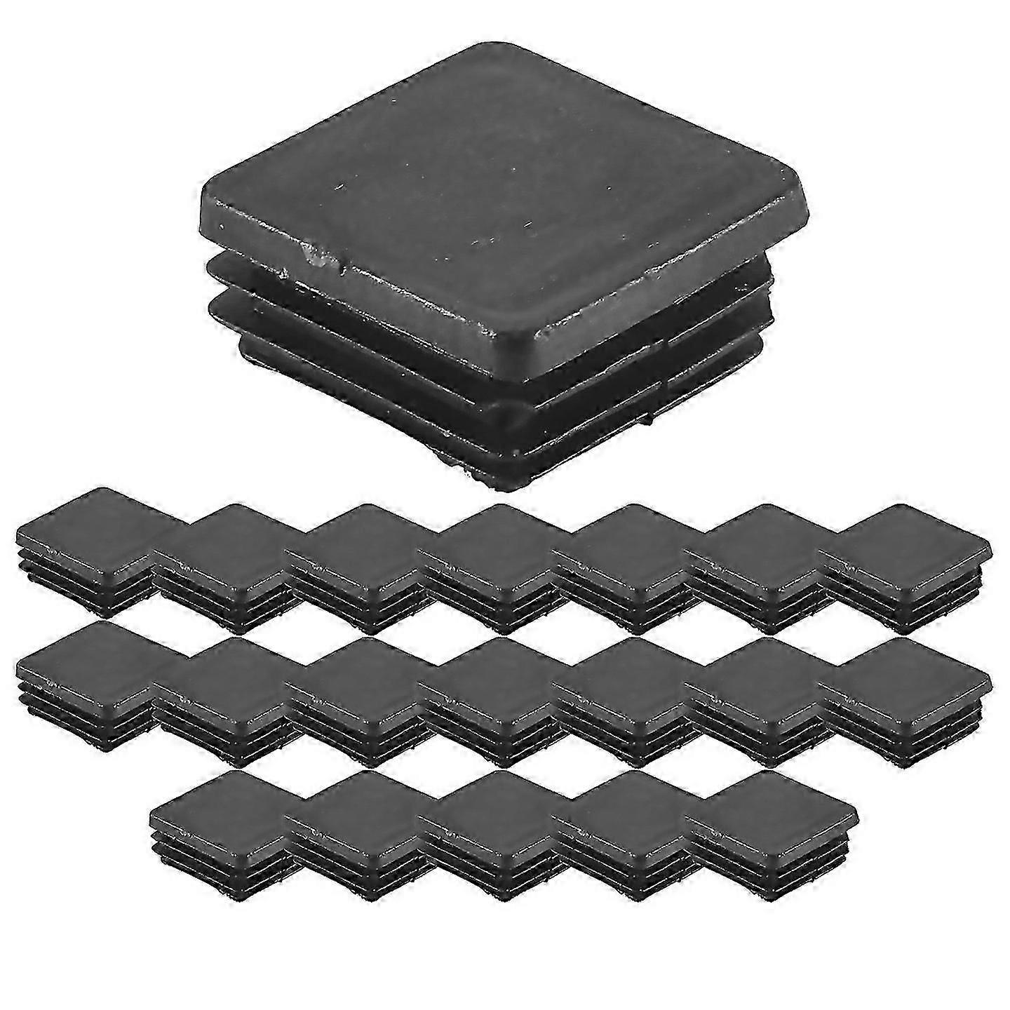 Square Blanking End Caps 20 Pcs Plastic Tube Inserts