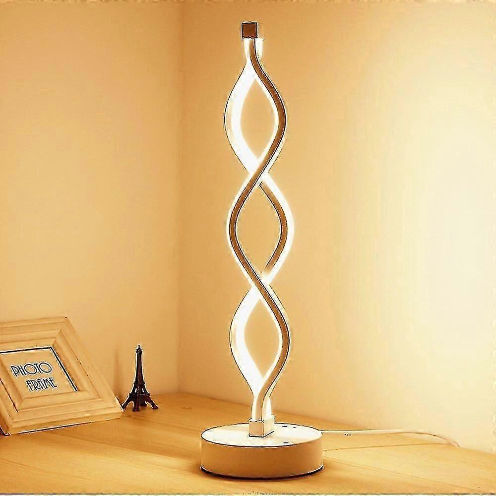Led Double Spiral Table Lamp Bedside Lamp