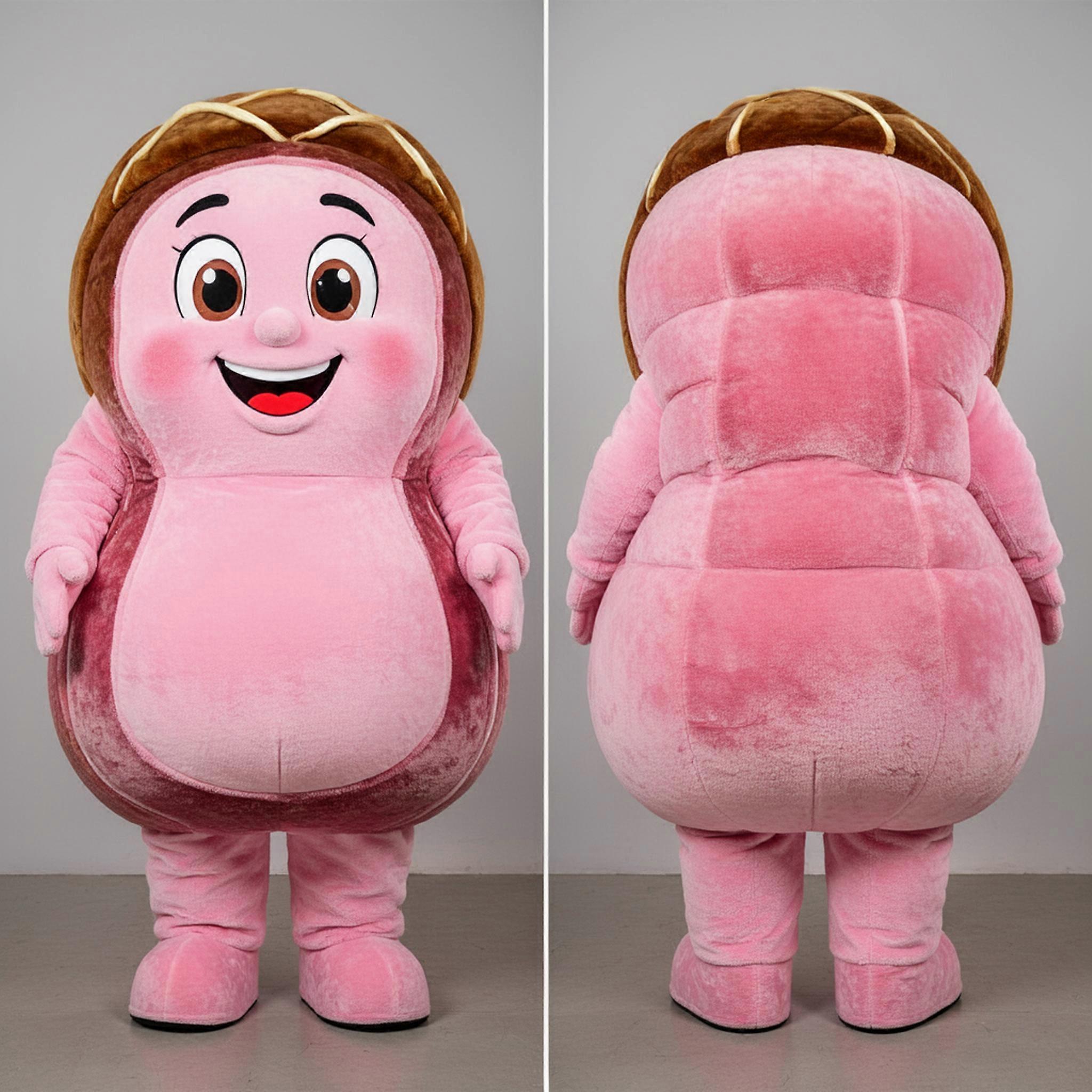 MASTICOT Plush Pink Beef Wellington Mascot