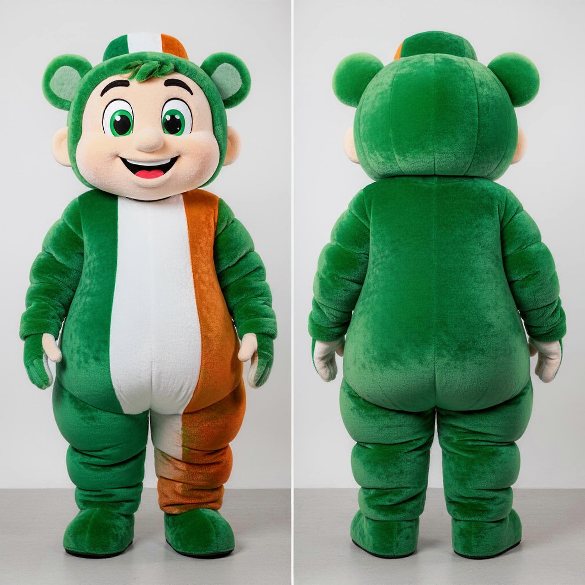 MASTICOT Green Vibrant Irish Flag Mascot