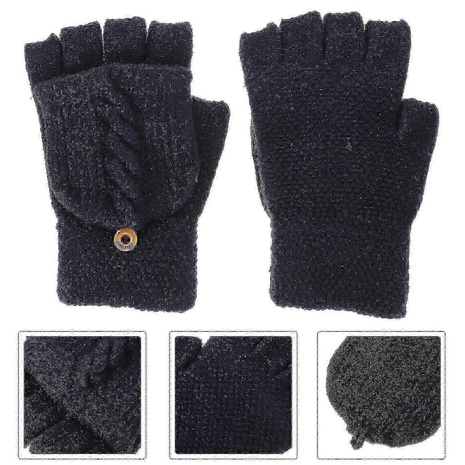 Warm Knitted Women's Fingerless Gloves