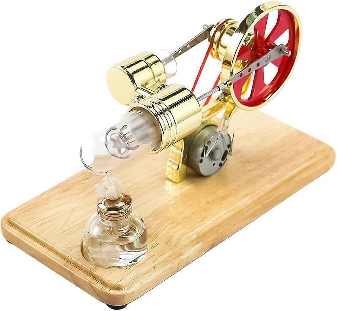 Mini Stirling Engine Generator Model with 3-5V LED Science Experiment Kit