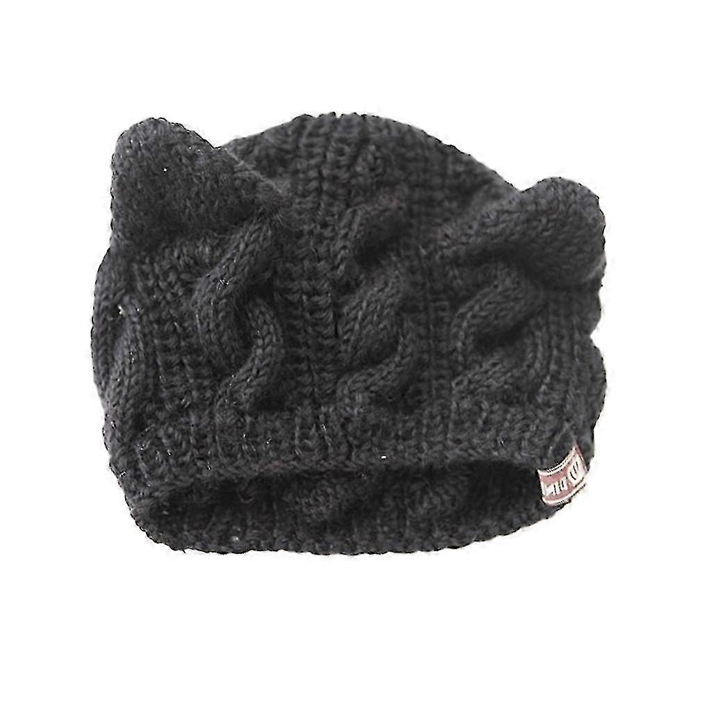 Knitted Hat Climbing Keep Warm Cable Caps Premium Material Breathable compatible withBeanies