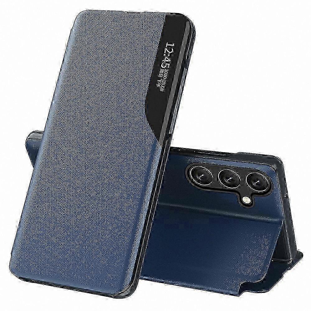 Clear View Window Case for  S25 - Blue