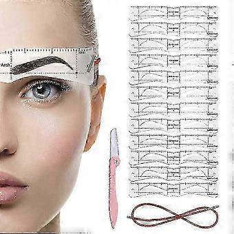 Elastic-Strap Eyebrow Stencil Set