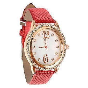 Oval-Shaped Diamond Ladies Wristwatch for Women Quartz Fashion Bracelet
