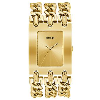 Guess Uhren Damen Schwermetall uhr für Frauen Analog Quarz mit Edelstahl Armband W1274L2
