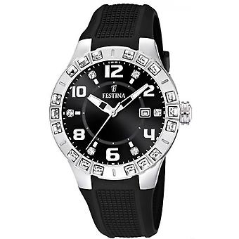 Festina Dream Quartz Analog Woman Watch with F16560/6 Rubber Bracelet