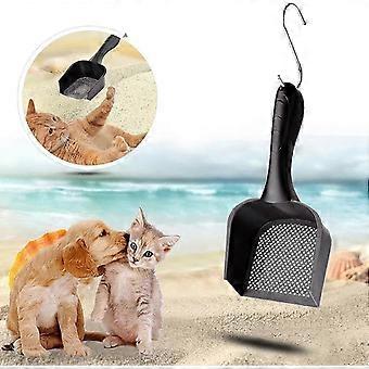 Cat Litter Shovel, Thickened Plastic, 1 pc, Black