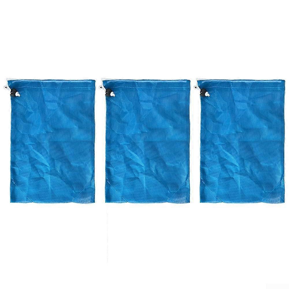Pool Leaf Vacuum Bag Replacement 3 Pack, Mesh Net with Secure Pull Lock Cord for Leaf Eater and Leaf Master