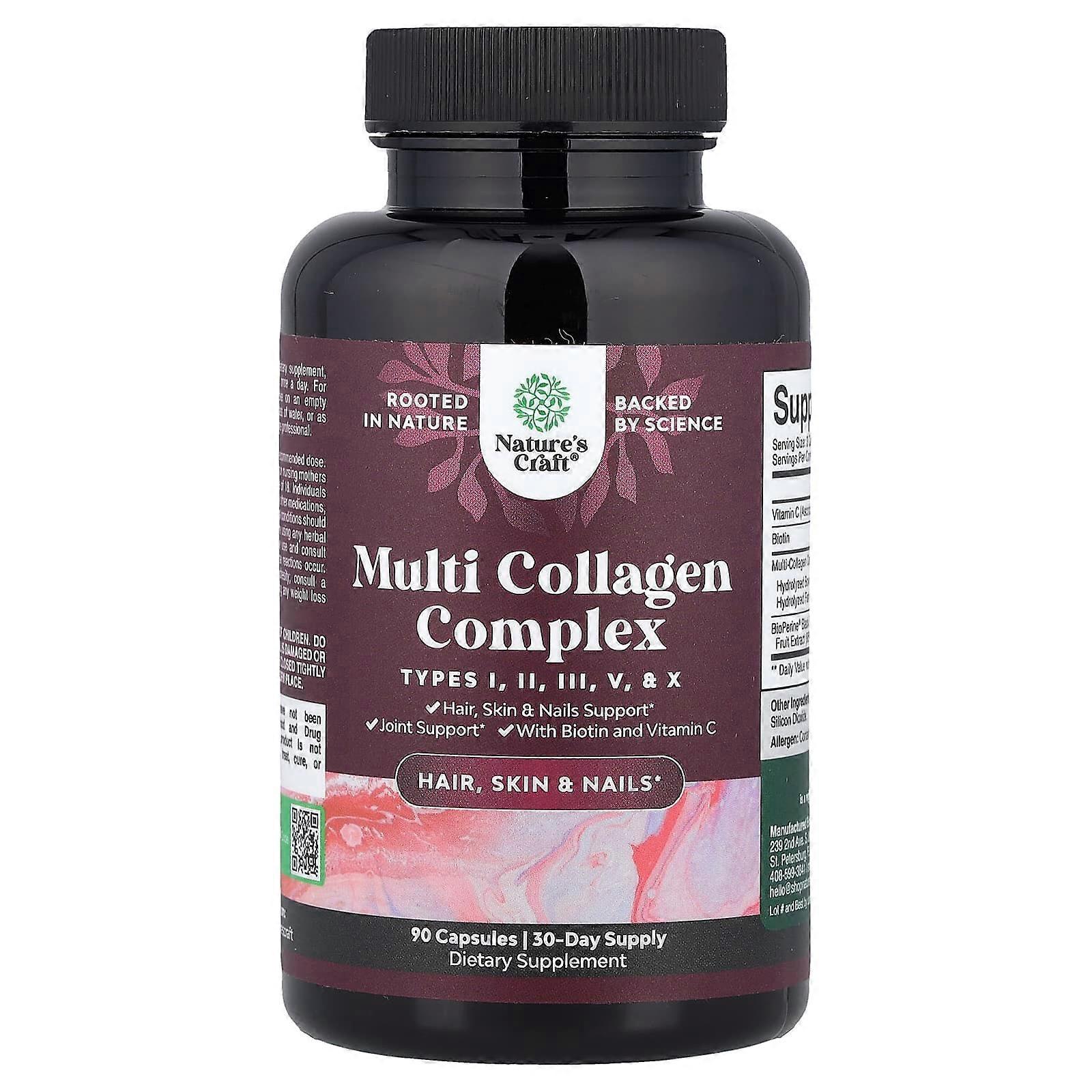 Nature's Craft, Multi Collagen Complex, 90 Capsules