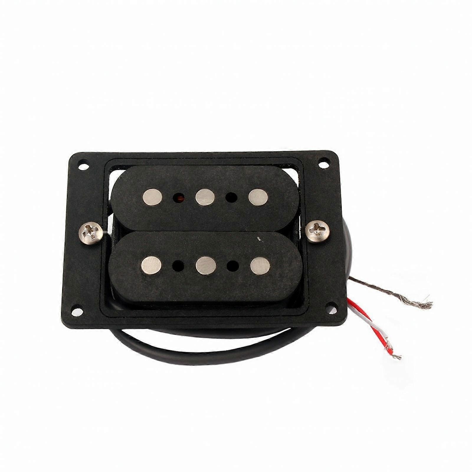 Compatible Humbucker Pickup | visible Pole Pieces, Low-Profile Rectangular