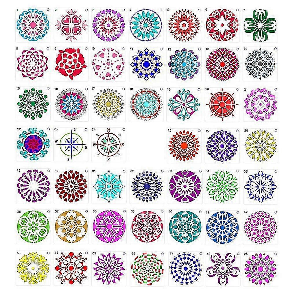 PET Mandala Stencils for Artists