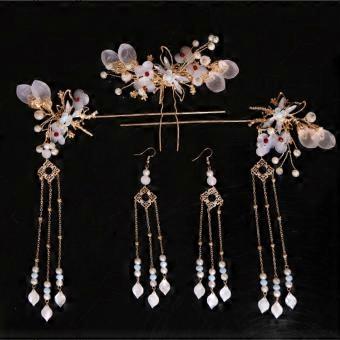 Vintage Pearl Dragonfly Hair Barrette