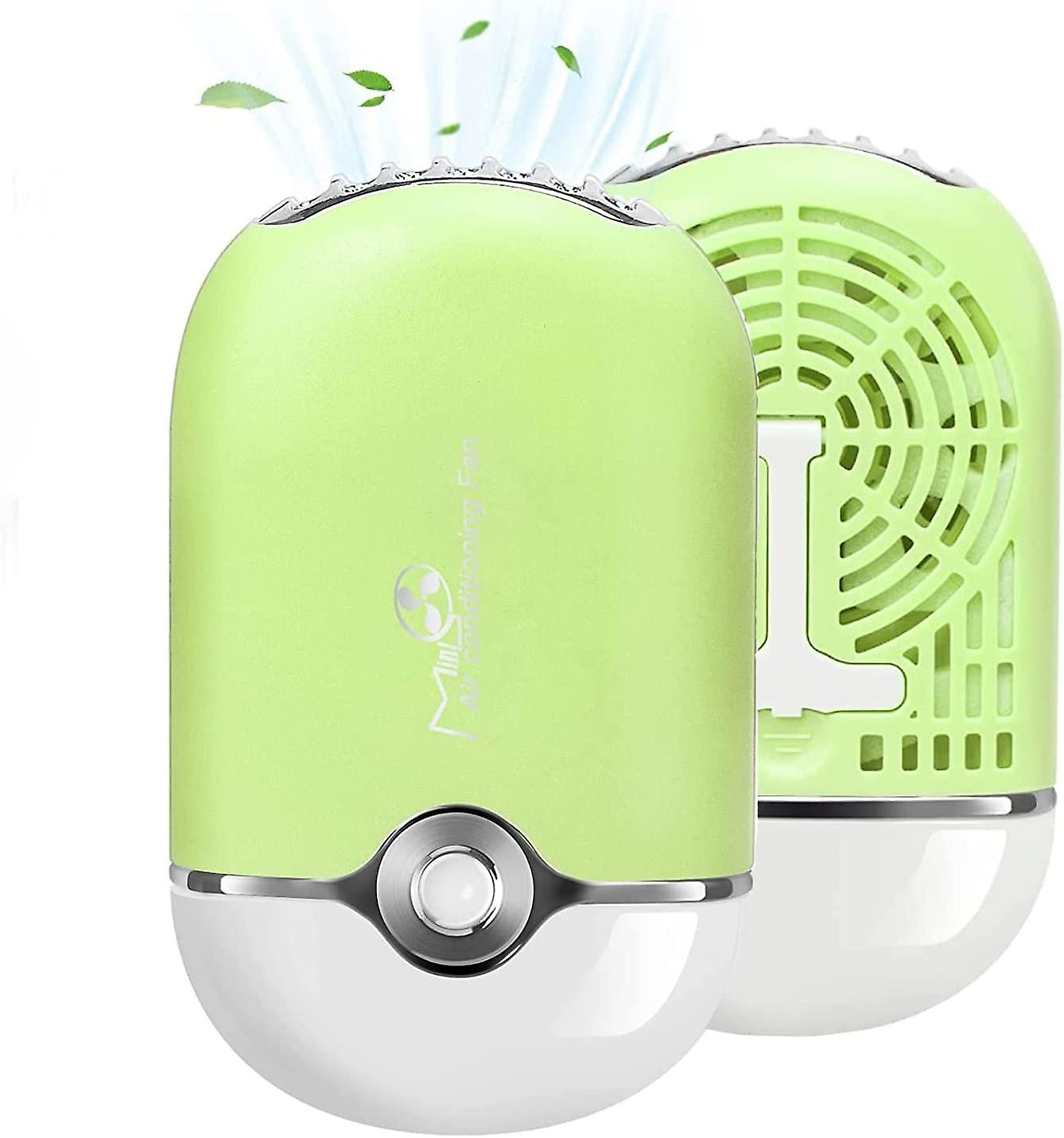 Eyelash Fan,   Portable Handheld Rechargeable Mini Lash Fan Dryer with Built in Sponge USB Mini Fan Air Conditioning Blower for Eyelash Extension (Gre