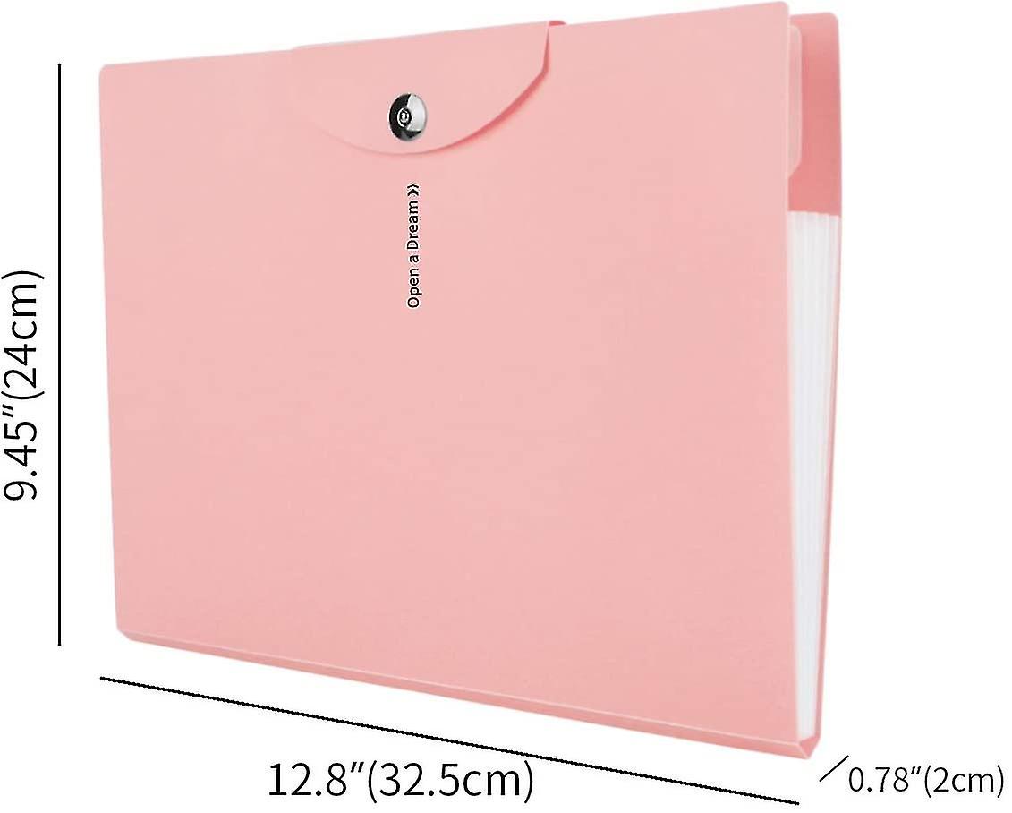 Document Folder A4, Compartment Folder A4 Expandable Portable File Folder A4 Compartment Folder A4