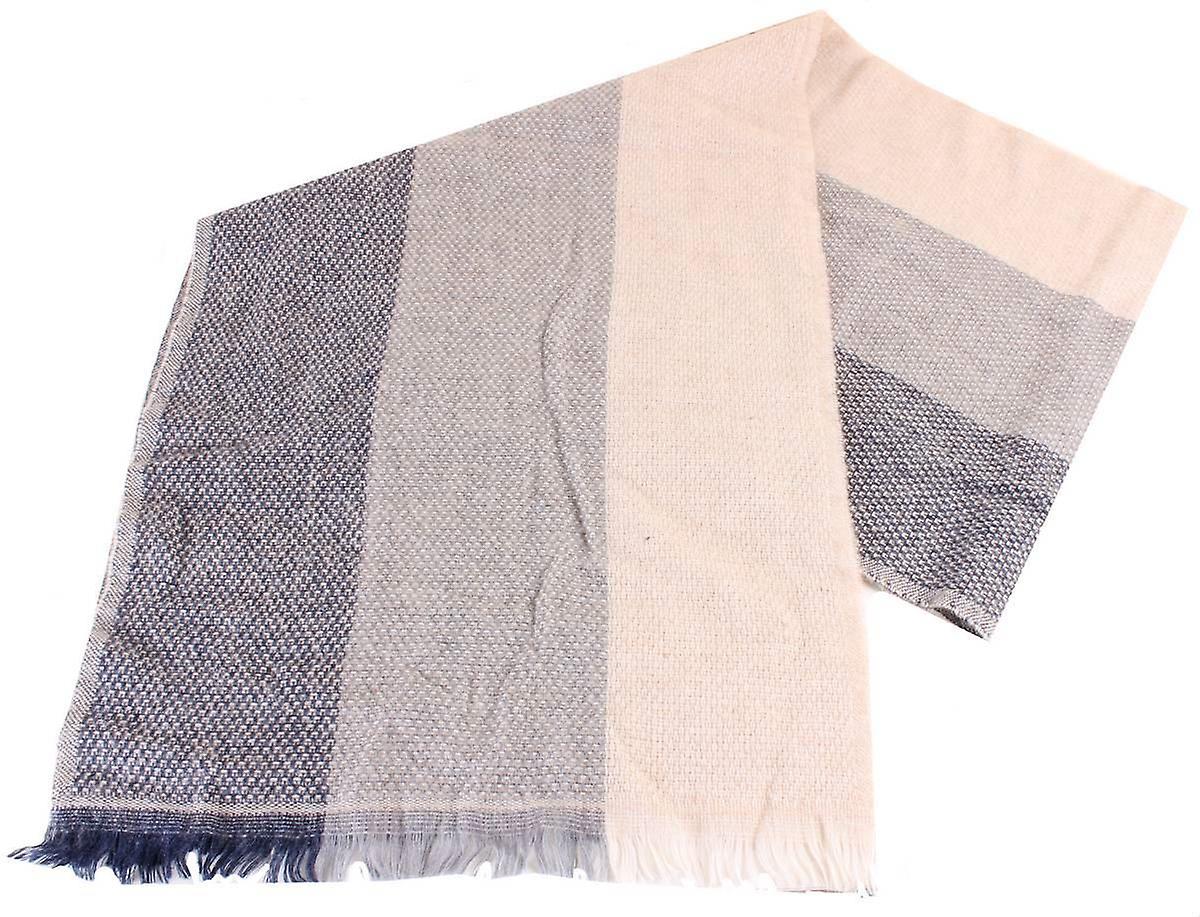 Bassin and Brown Magnolia Three Dot Stripe Scarf - Beige/Grey