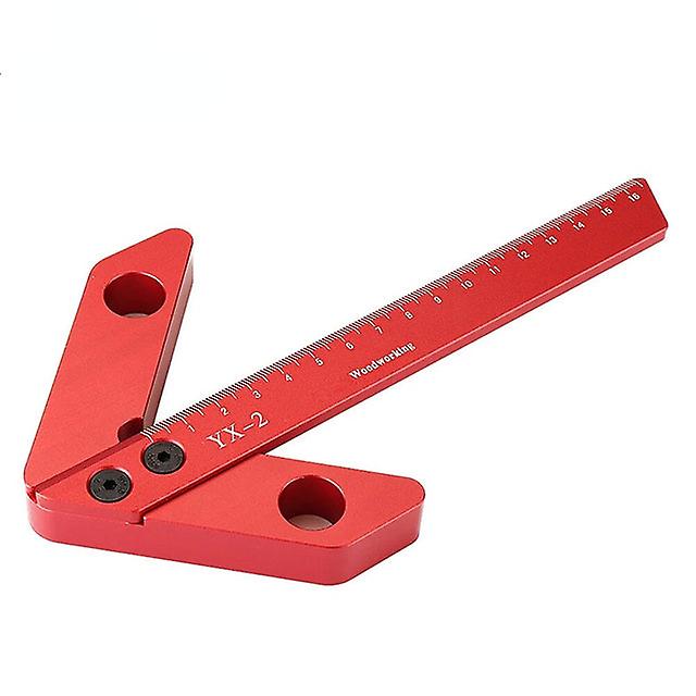 Aluminum Alloy Square Center Scribe Center Finder 45/90 Degree Right Angle Line Gauge Carpenter Ruler Woodworking Measuring Tool