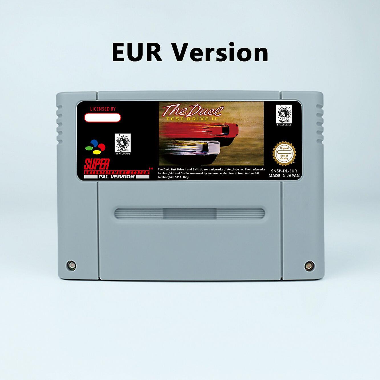 Action Game For Duel, The - Test Drive Ii- Usa Or Eur Version Cartridge Available For Snes Video Game Consoles