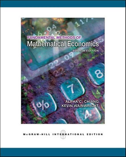 Méthodes fondamentales d'économie mathématique par Alpha Chiang (broché)
