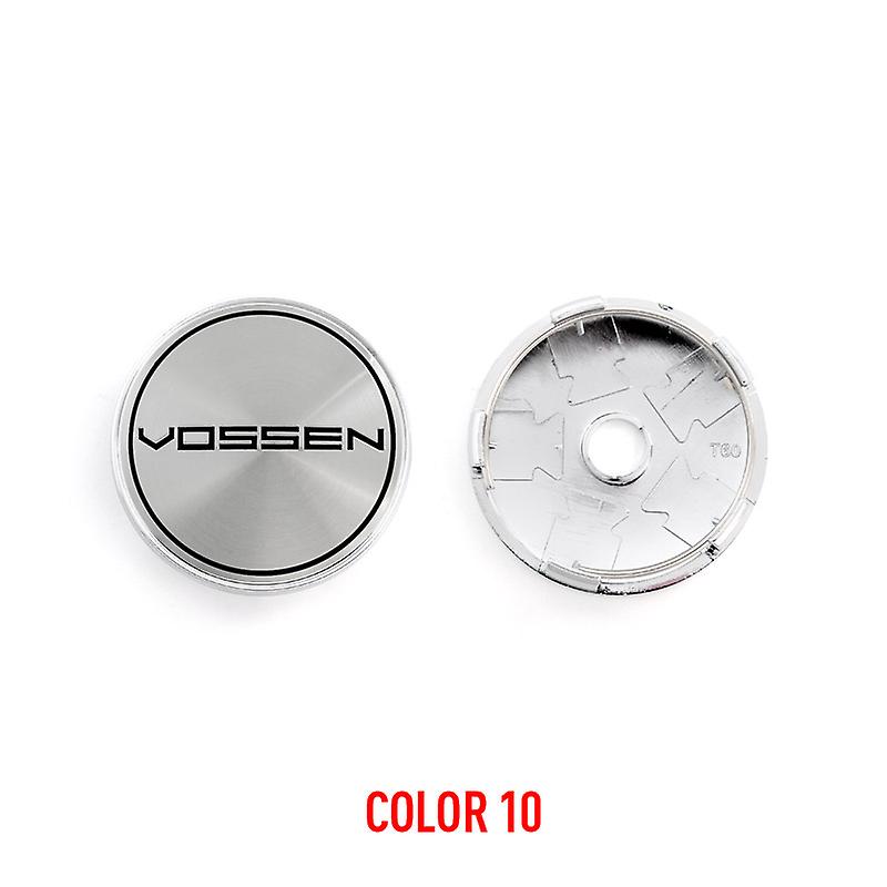 4pcs/lot 60mm Vossen αυτοκίνητο Wheel Center Καλύμματα πλήμνης Σήμα εμβλήματος αυτοκινήτου Λογότυπο Κεντρικό καπάκι τροχού Ετικέτα Αξεσουάρ στυλ αυτοκινήτου