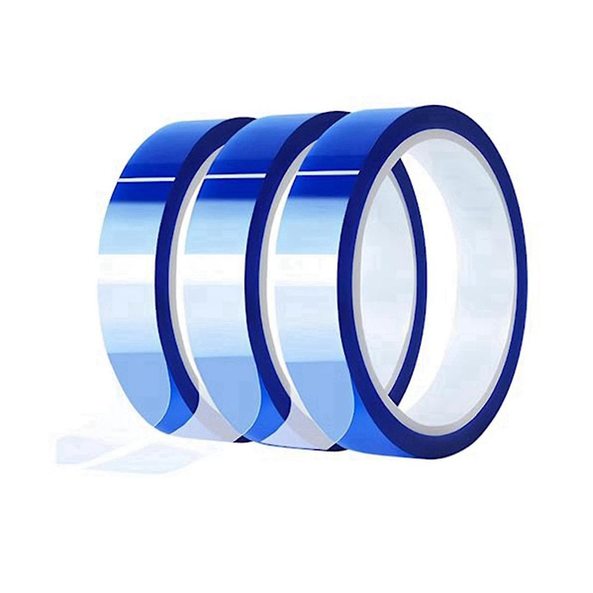 20mm Heat Resistant Tape for Sublimation , 33m (108 Ft) 3Inch Core High Temp, Strong Adhesion, Blue